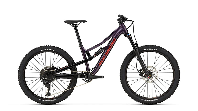 Rocky Mountain Reaper 24 Dual Susp MTB Black Purple bikes