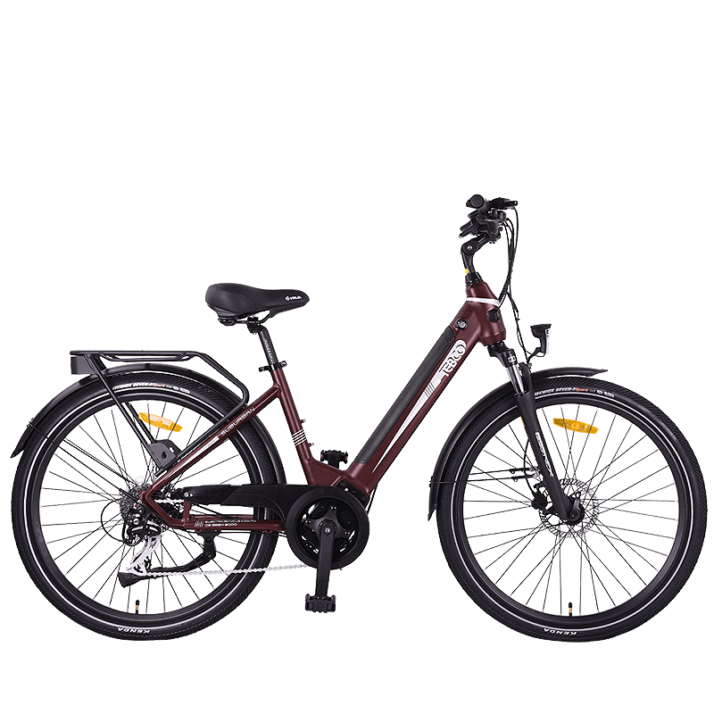 TEBCO Suburban Electric Bike Plum bikes