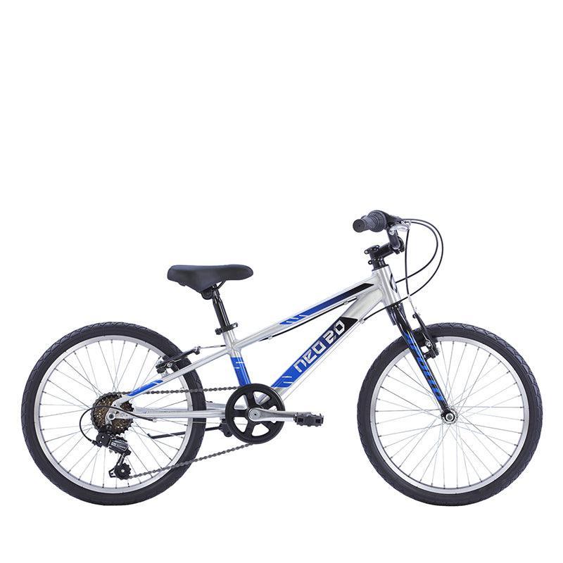Apollo Neo+ 20" 6s Kids Bikes - Brushed Alloy / Black / Blue Fade - bikes.com.au