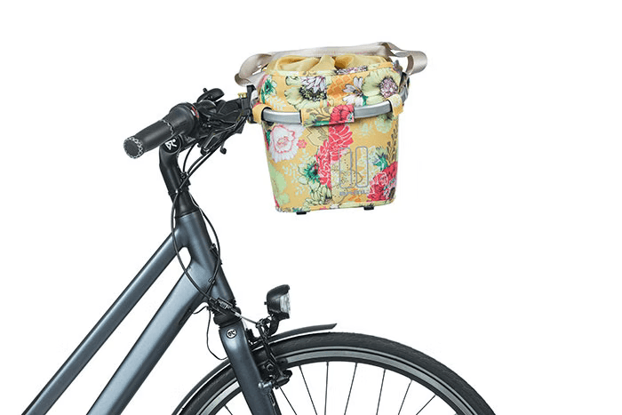 Basil Bloom Field 15L Carry All KF Front Basket - Yellow - bikes.com.au