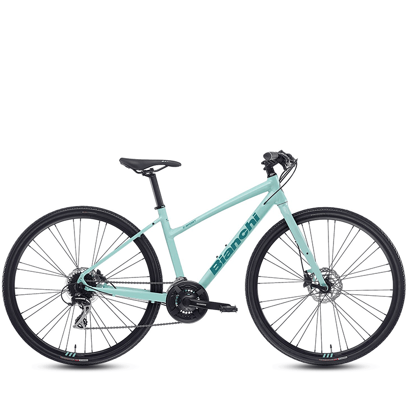 Bianchi C Sport 2 Step Thru Commuter Bike Celeste bikes