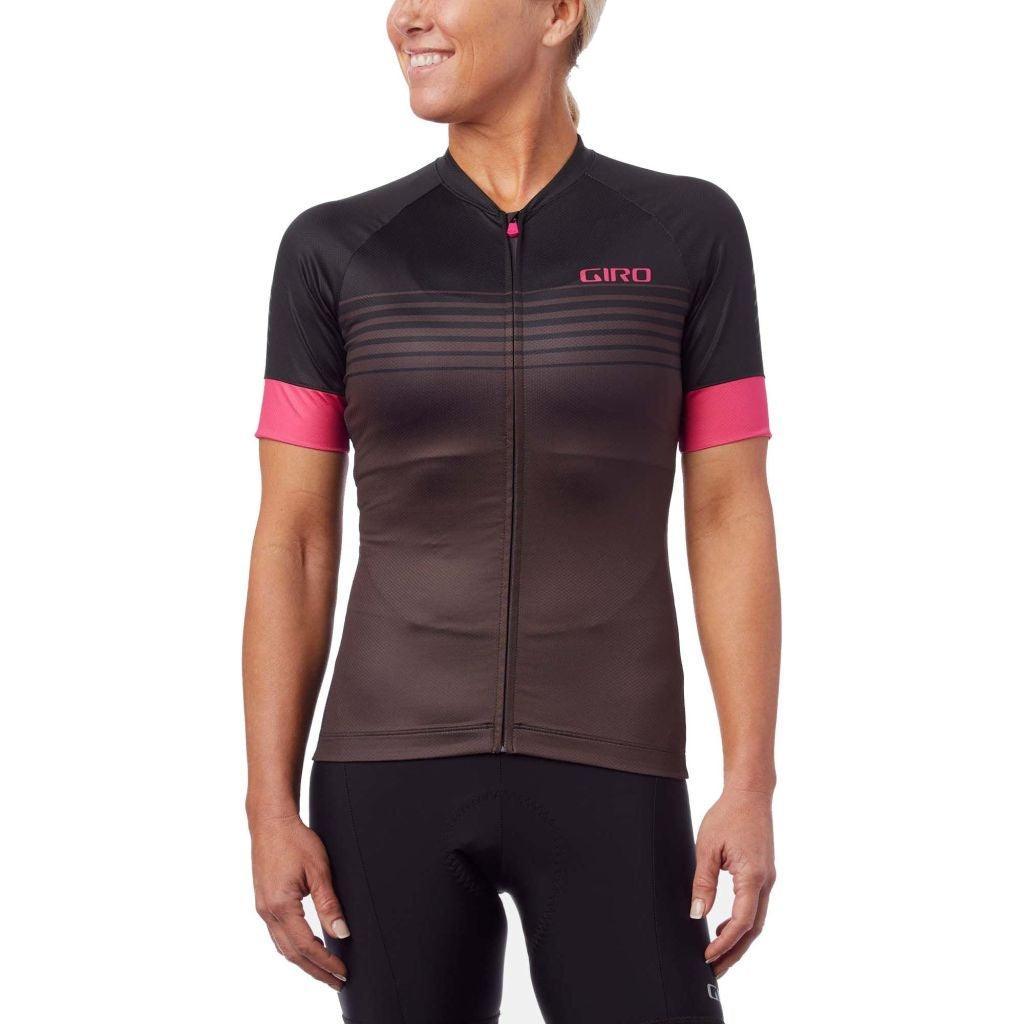 Giro Chrono Womens Short Sleeve Jersey - Black Stripe - bikes.com.au