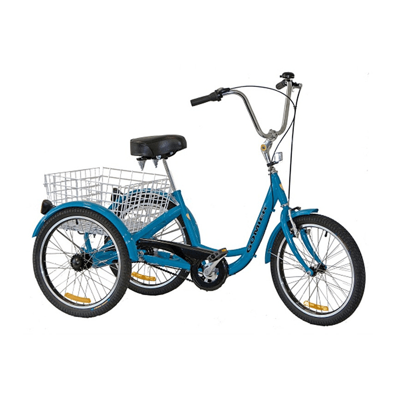 Gomier 2500 Series 24" - 6 Speed Adult Tricycle - Blue - bikes.com.au