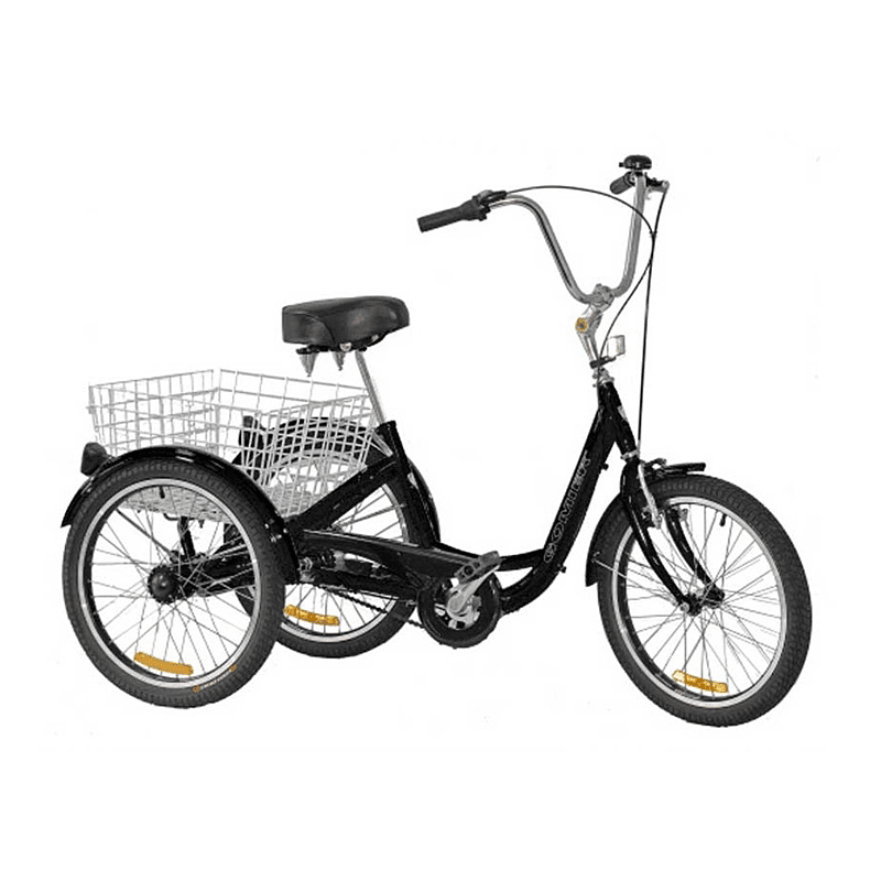 Gomier 2500 Series 24 Inch 6 Speed Adult Tricycle - Black - bikes.com.au