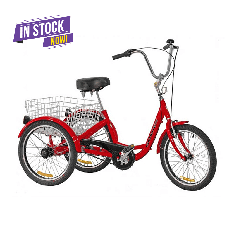 Gomier 2500 Series 26 Nexus 3 Speed Adult Tricycle Red bikes