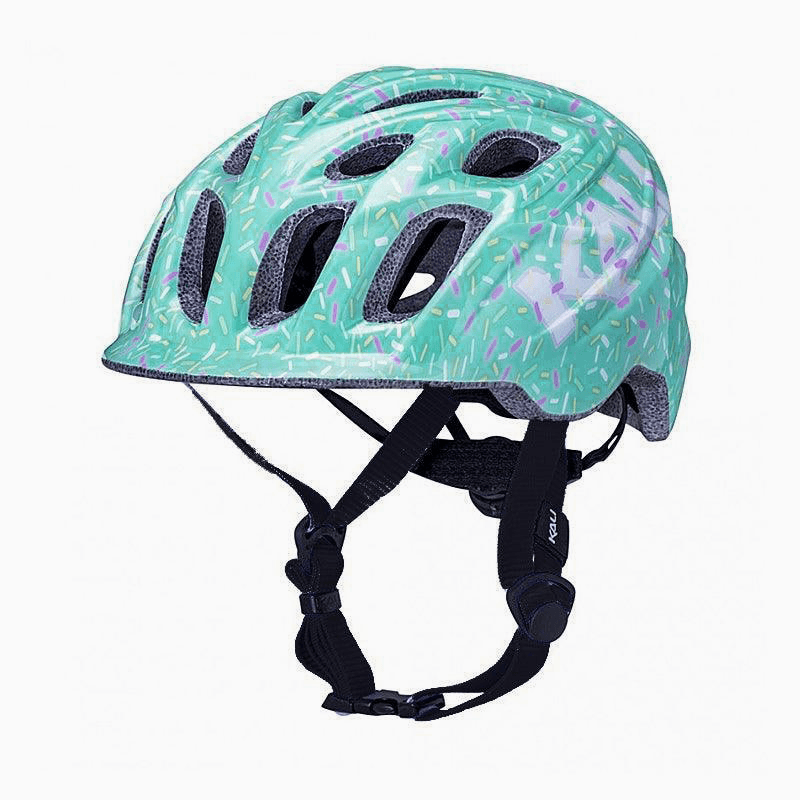 KALI Chakra Child Helmet – Sprinkles Mint - bikes.com.au