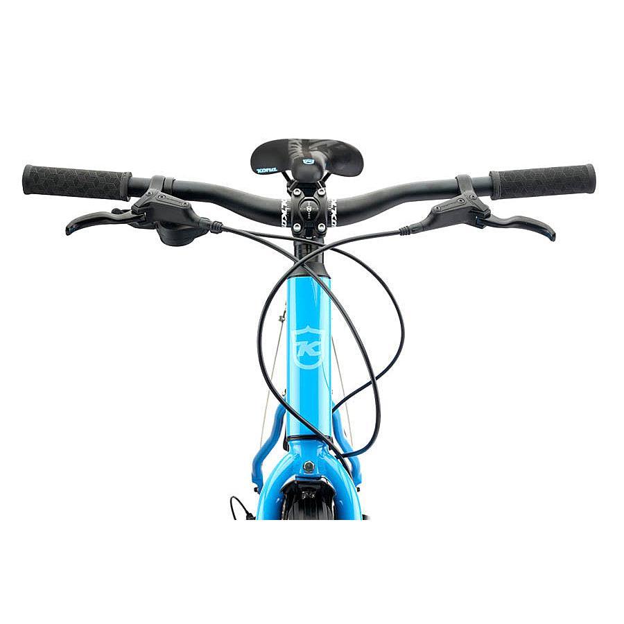Kona Dew Deluxe Commuter Bike – Gloss Azur Blue - bikes.com.au