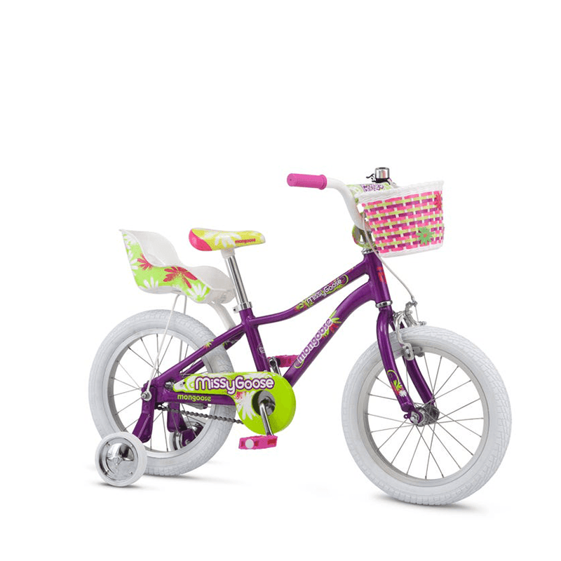 Mongoose Missygoose 16" Kids Bikes - Purple - bikes.com.au