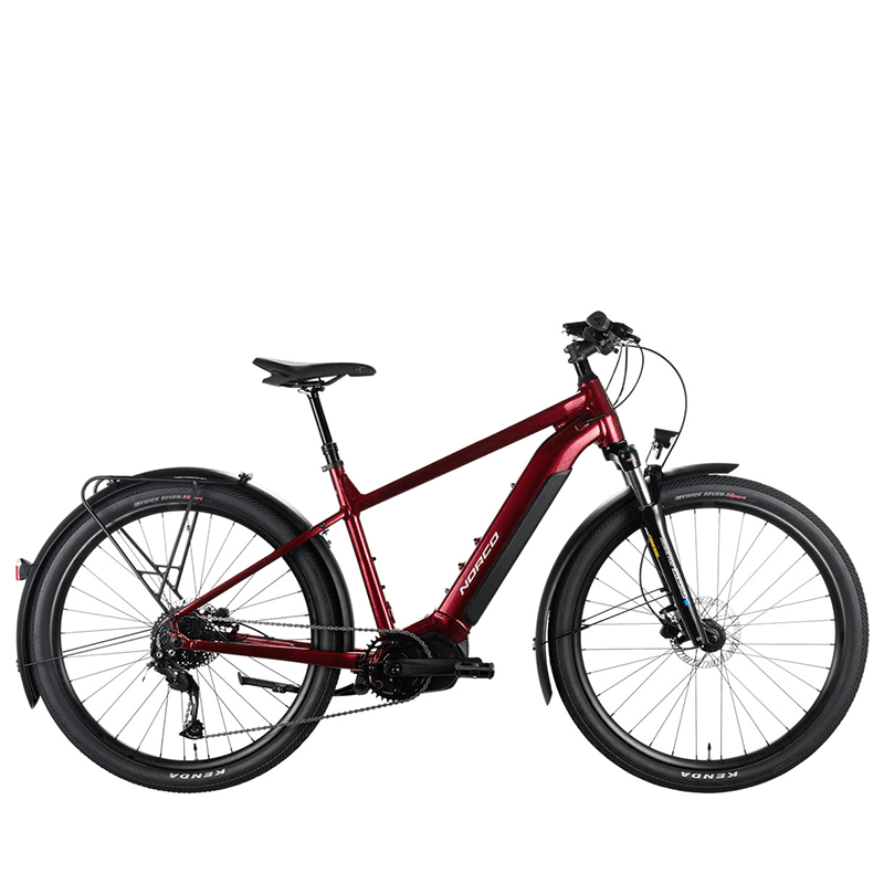 Norco Indie VLT 1 Electric Hybrid Bike Red Silver bikes
