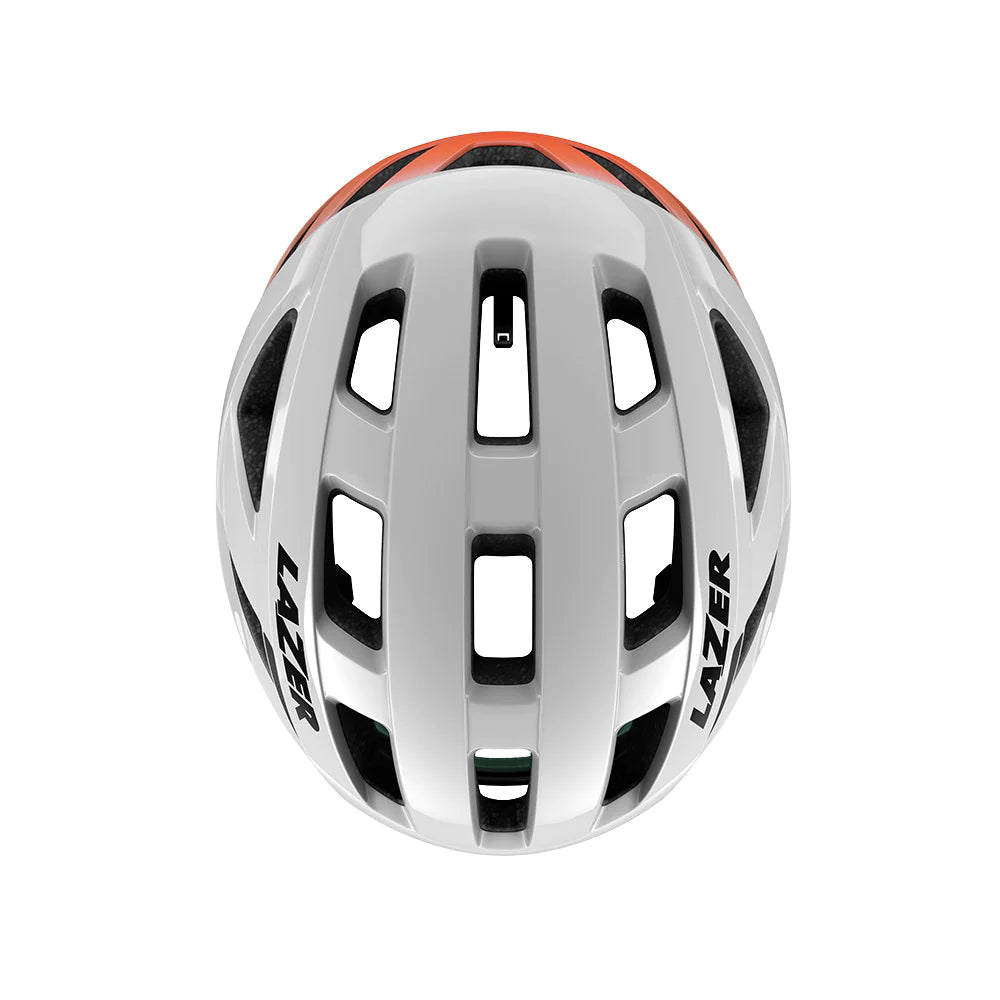 Lazer Tonic KC Road Bike Helmet - White Orange - bikes.com.au