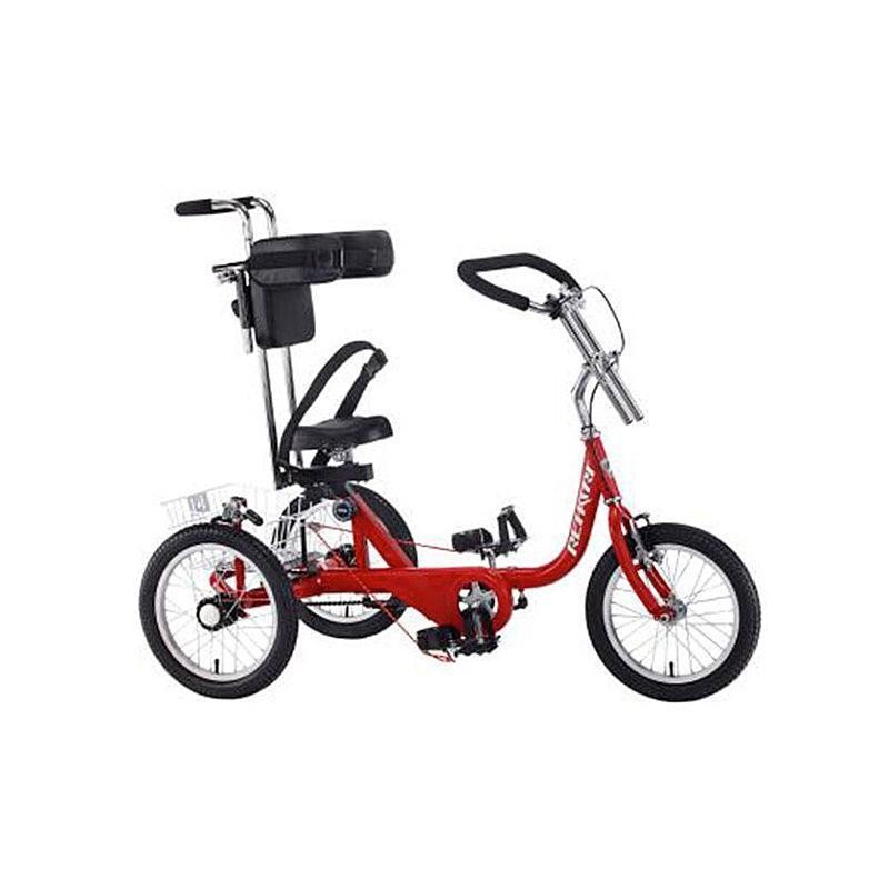 Rehatri Foot Tricycle 16 Inch with Push Handle - Red - bikes.com.au