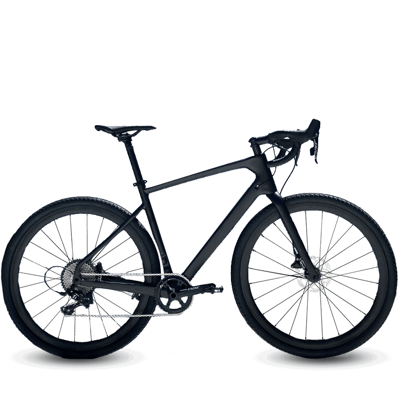 Black gravel clearance bike