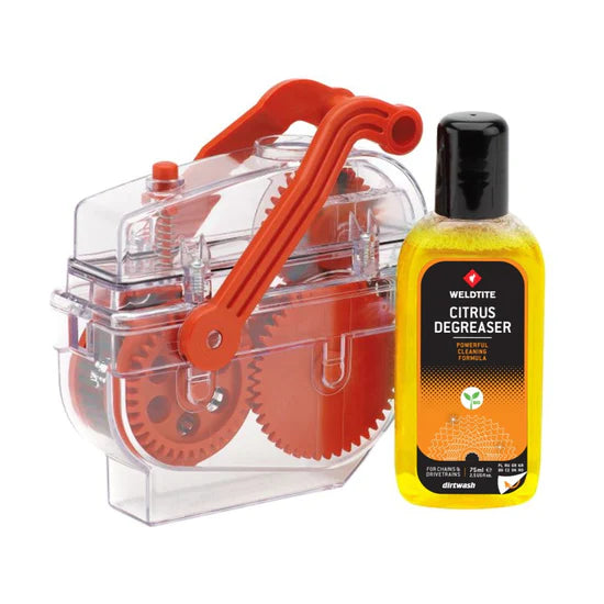 Weldtite Chain Cleaning Machine with Citrus Degreaser - bikes.com.au