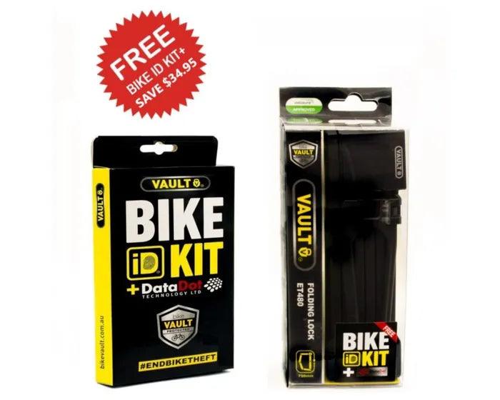 Vault Folding Lock w/ Bike ID Kit - bikes.com.au