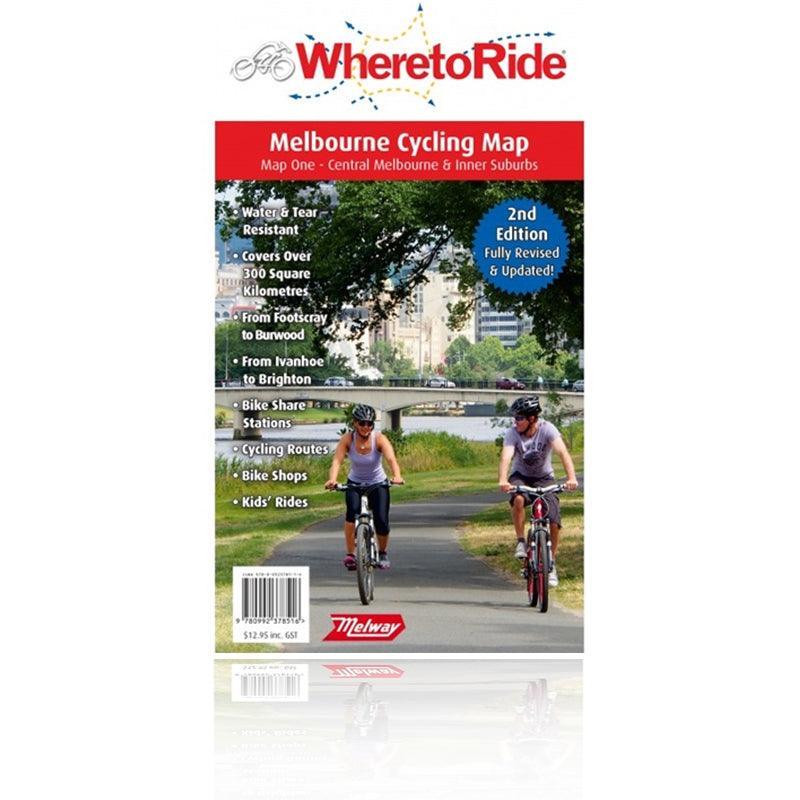 Where to Ride - Melbourne Cycling Map - Map One - Central Melbourne & Inner Suburbs - bikes.com.au