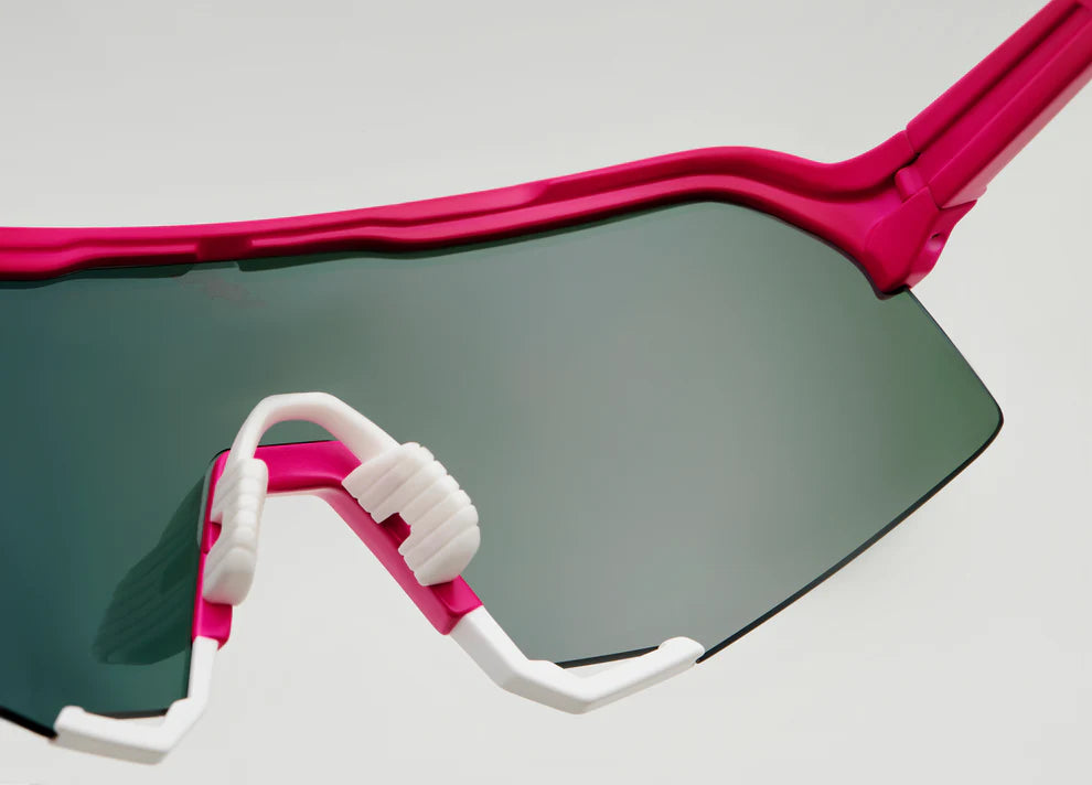 100% S3 LE Tatis HiPER Vital Pink Mirror Lens Sunglasses nose bridge