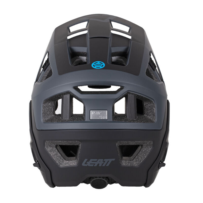 Leatt Enduro 4.0 MTB Full Face Helmet V21 Black rear of helmet