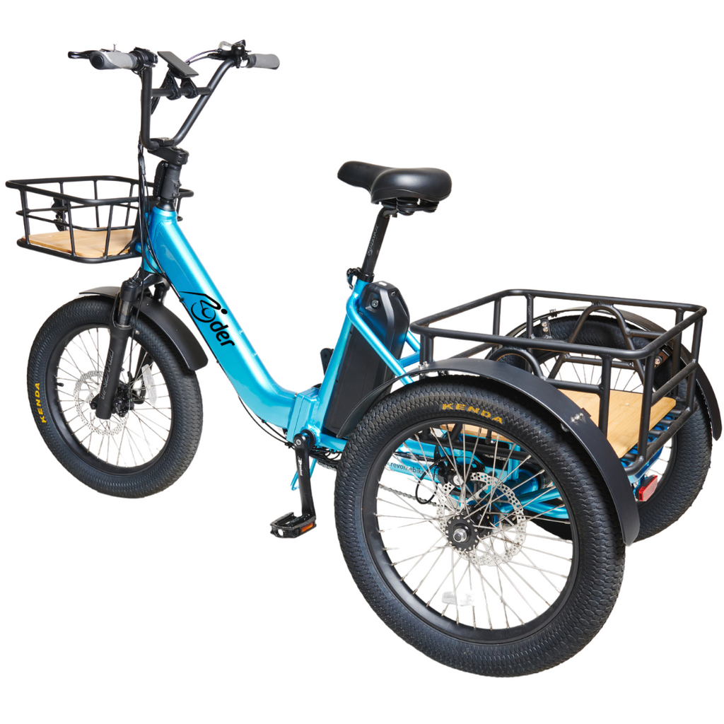 Ryder Mover Electic Trike - Metallic Blue Rear