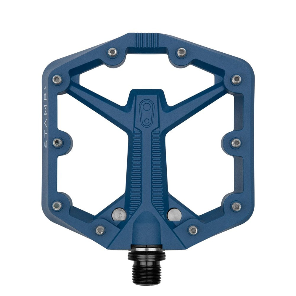 CrankBrothers Stamp 1 Small Gen 2 Bike Flat Pedals - Blue - Bikes.com.au