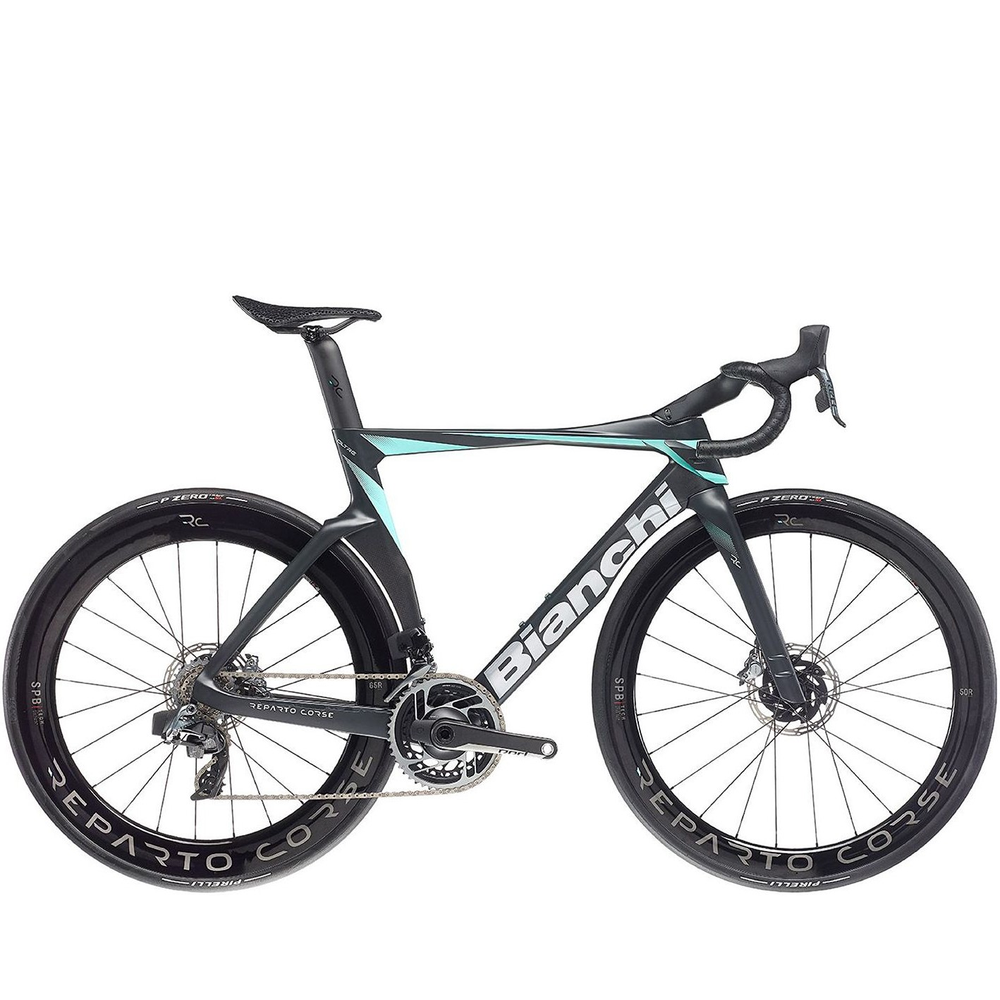 Bianchi Oltre RC Road Bike Red AXS - Black/CK16 - Bikes.com.au