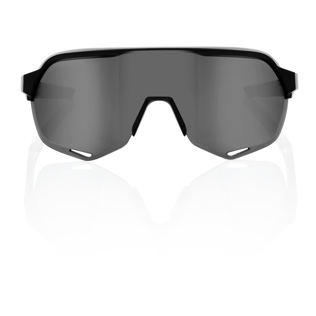 100% S2 Cycling Sunglasses - Soft Tact Black - Smoke Lenses - Bikes.com.au