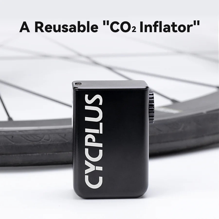 CYCPLUS AS2 Tiny Electric Pump for Bikes Reusable CO2 inflator