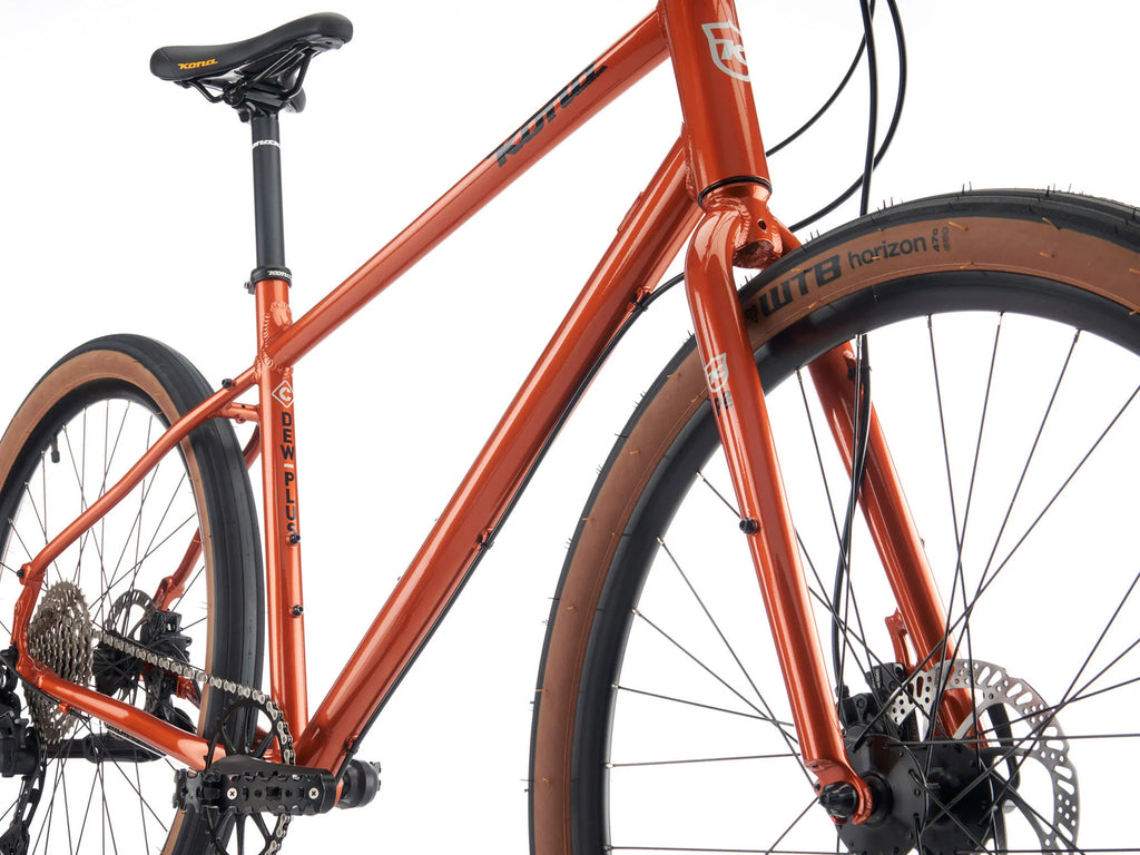 Kona Dew Plus Flat Bar Road Bike - Orange Rust