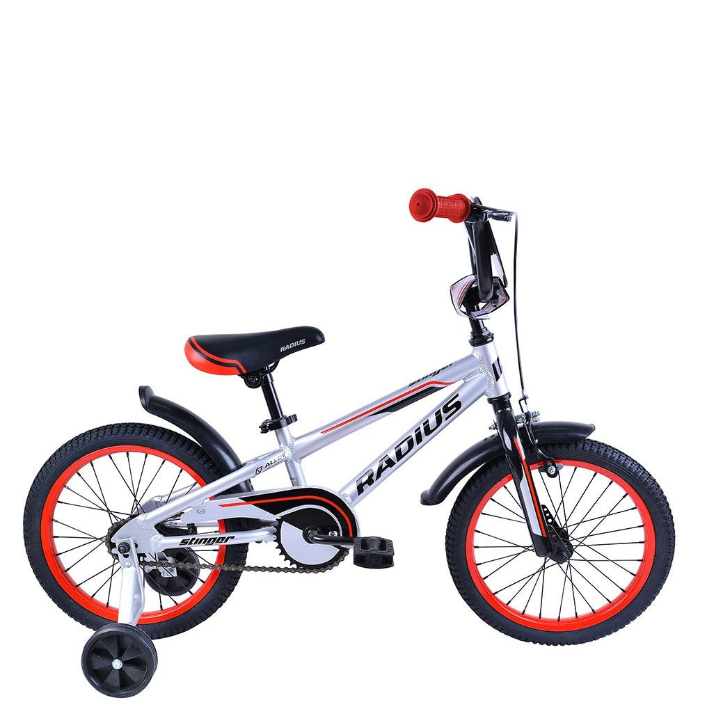 Radius Stinger AL 16" Kids' Bike - Chrome/Black/Red