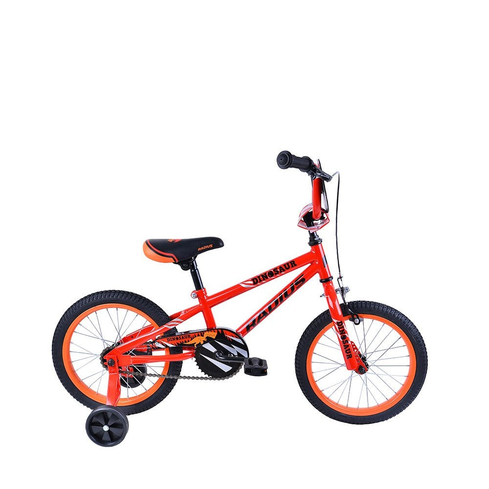 Radius Dinosaur 16" Kids' Bike - Red/Black/Orange