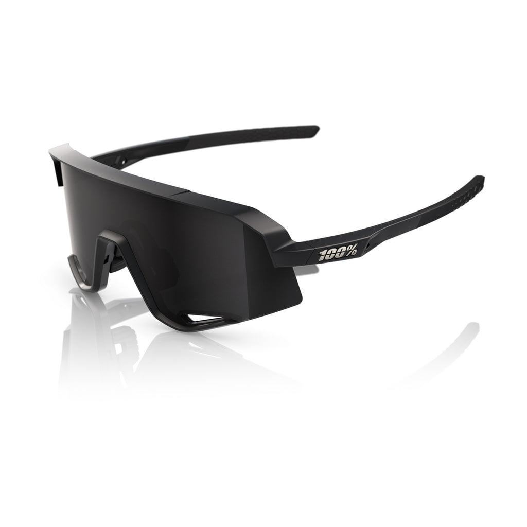 100% SLENDALE Cycling Sunglasses - Matte Black - Smoke - Bikes.com.au