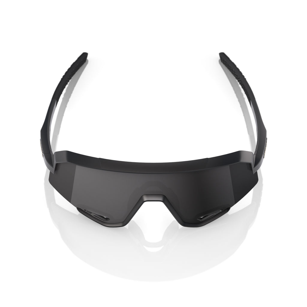 100% SLENDALE Cycling Sunglasses - Matte Black Top Down - Smoke - Bikes.com.au