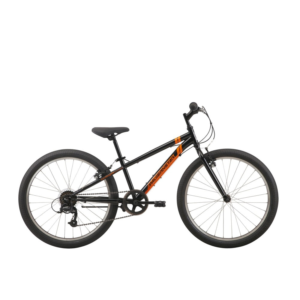 Malvern Star Mustang 24" Kids Bike - Black/Orange