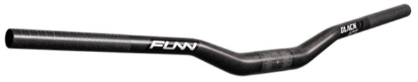 FUNN Black Ace Gen 2 Carbon Handlebar 15mm Rise - Black - bikes.com.au