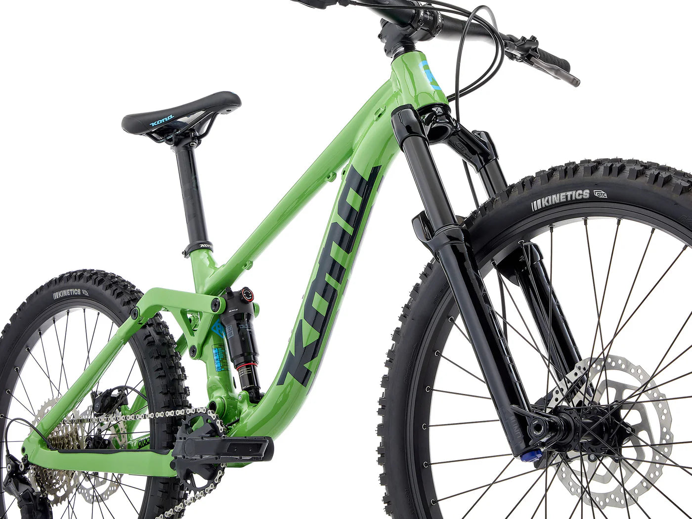 Kona Process 24 Green Kids Dual Suspension Mountain Bike Green