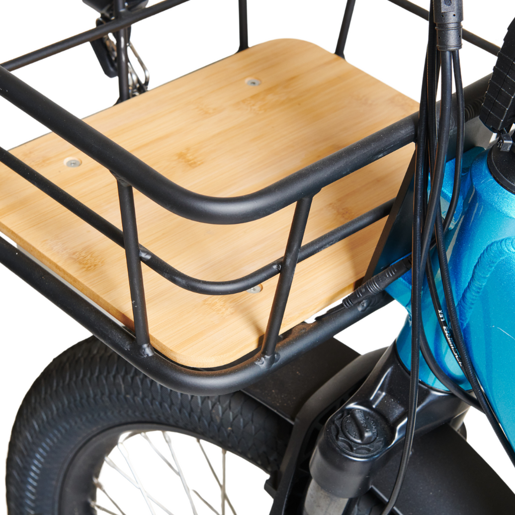 Ryder Mover Electic Trike - Metallic Blue Front Basket