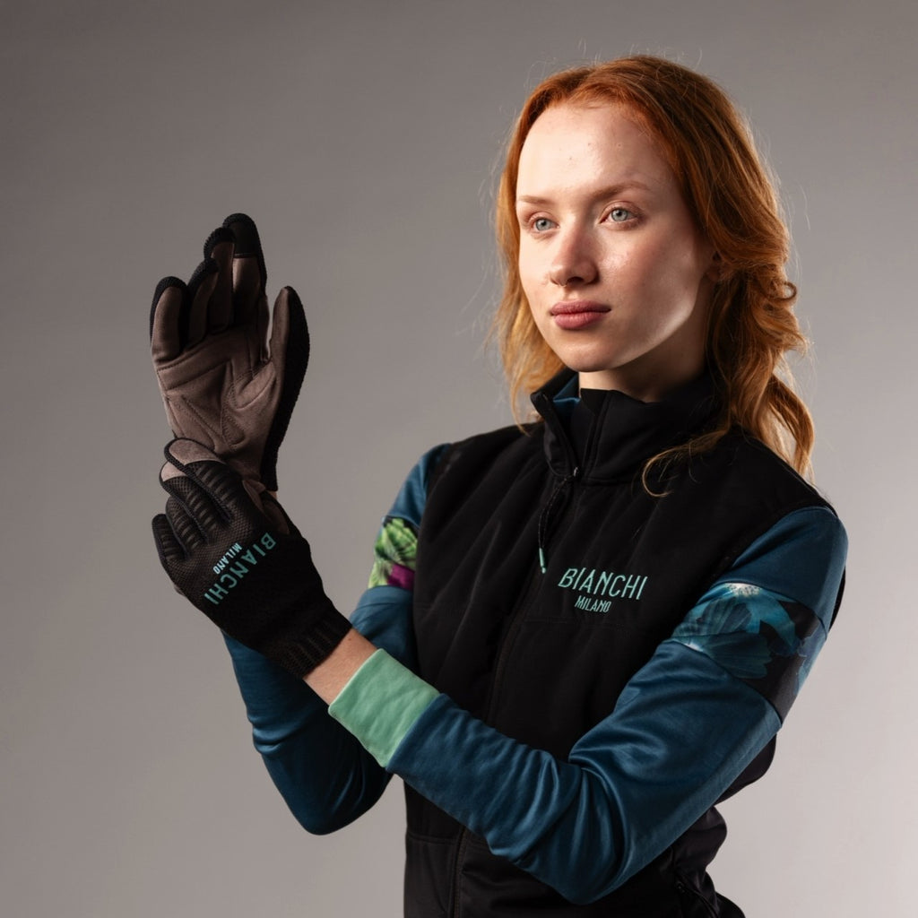 Bianchi Tech Gravel Winter Gloves - Bikes.com.au