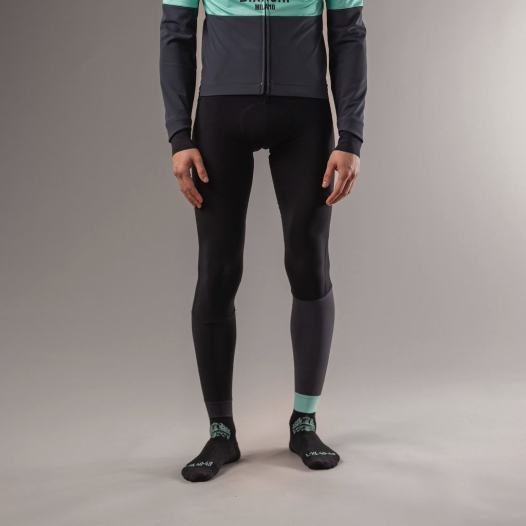 Bianchi Remastered Thermo Men's Bibtights - Black - Bikes.com.au