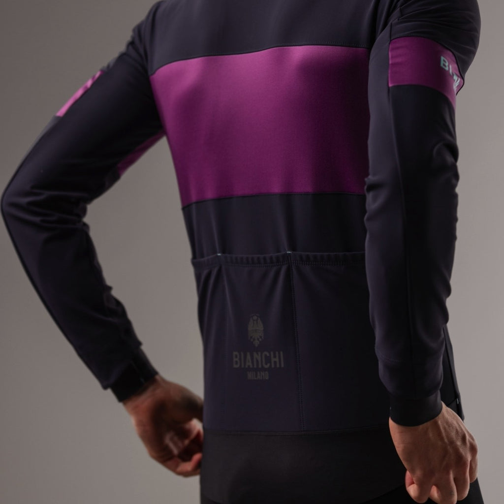 Bianchi Remastered Thermo Men's Jacket - Blue Purple - Bikes.com.au