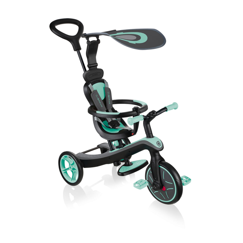 GLOBBER Explorer Kids Trike 4in1 - Mint - Bikes.com.au