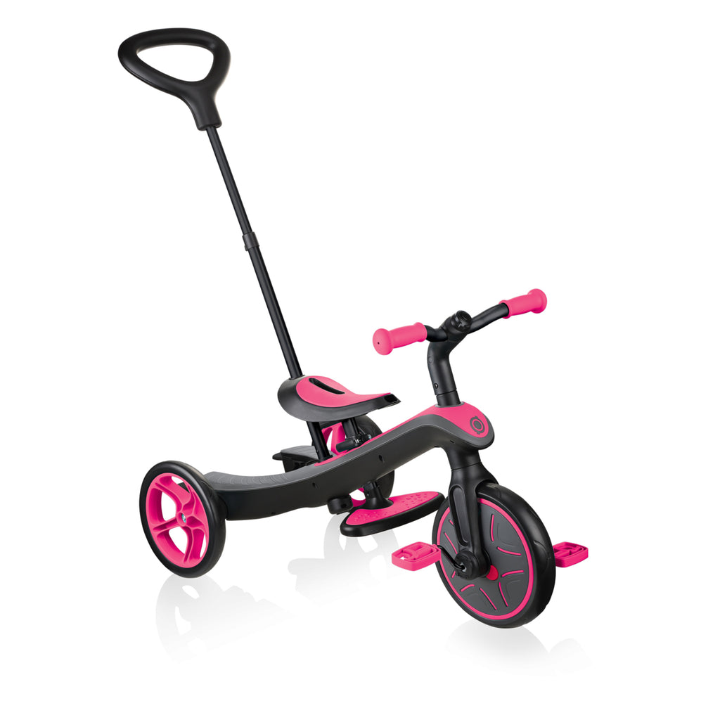 GLOBBER Explorer Kids Trike 4in1 - Pink - Bikes.com.au