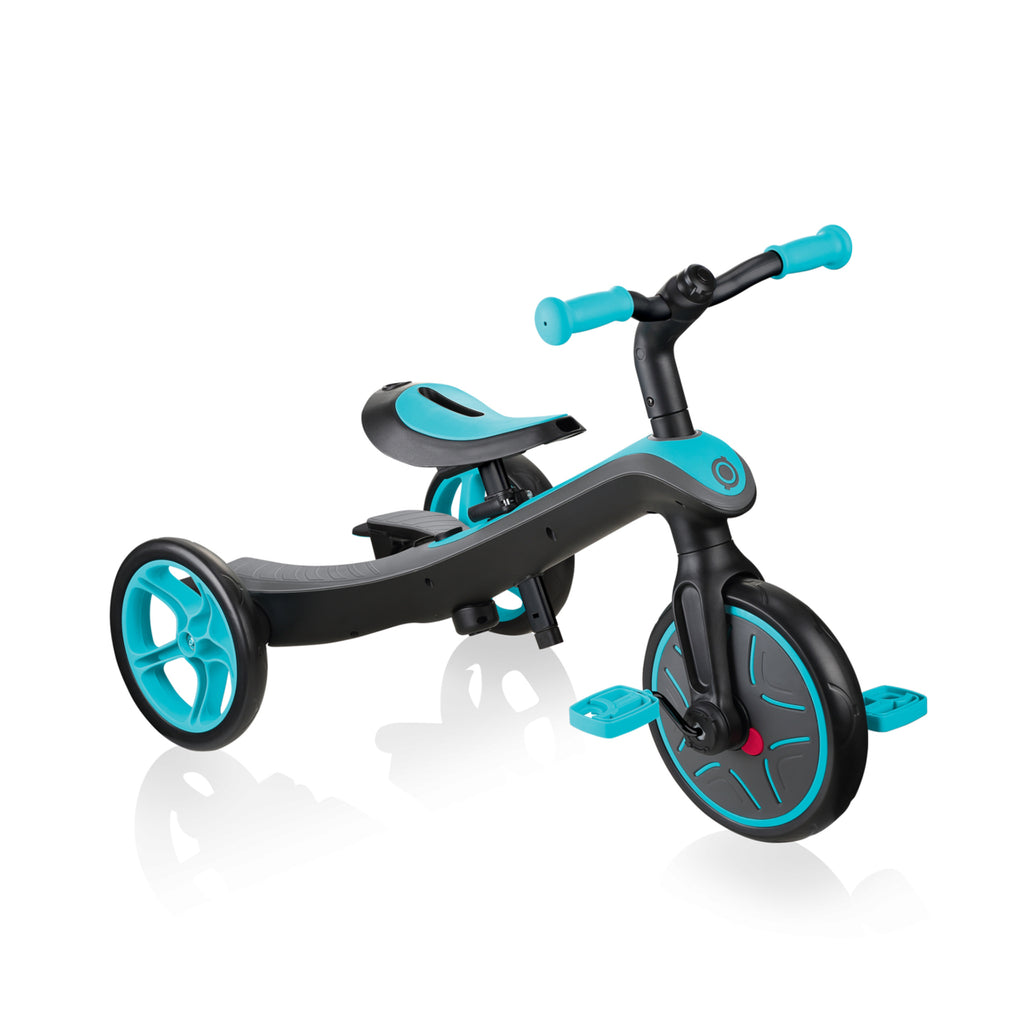 GLOBBER Explorer Kids Trike 4in1 - Teal - Bikes.com.au