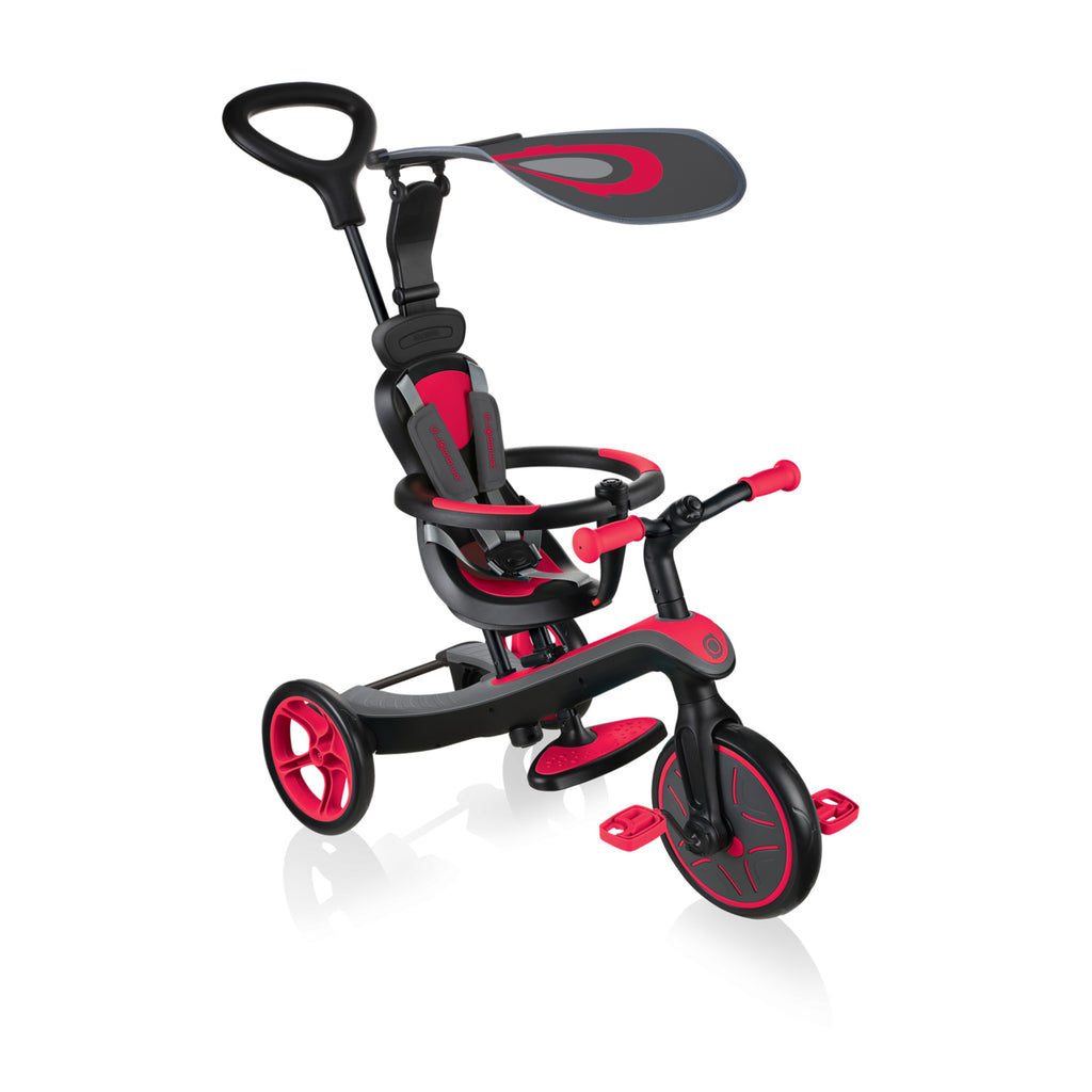 GLOBBER Explorer Kids Trike 4in1 - Red - Bikes.com.au