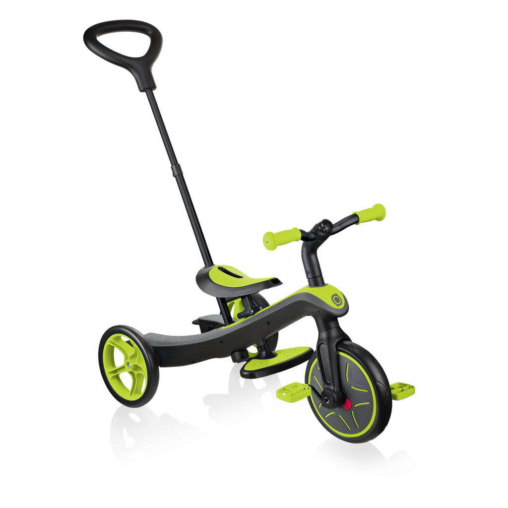 GLOBBER Explorer Kids Trike 4in1 - Lime Green - Bikes.com.au