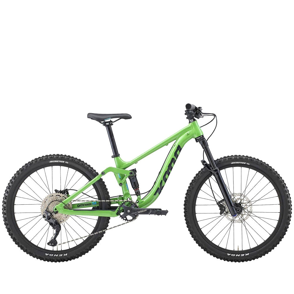 Kona Process 24 Green Kids Dual Suspension Mountain Bike Green