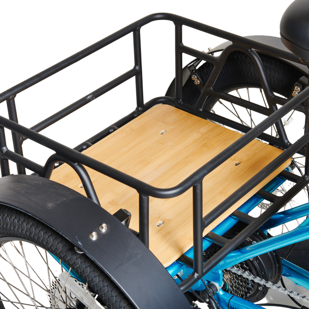 Ryder Mover Electic Trike - Metallic Blue Cargo Basket