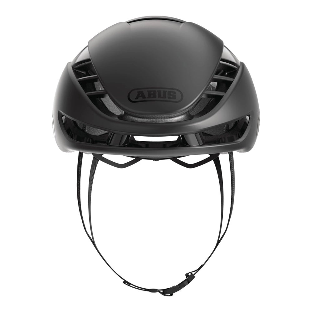 ABUS GameChanger 2.0 Aero Road Helmet - Velvet Black front view
