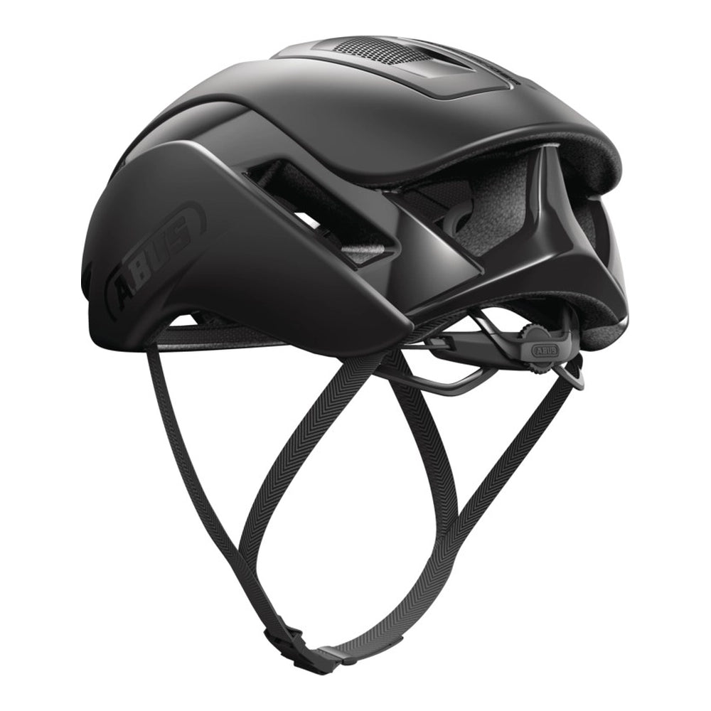 ABUS GameChanger 2.0 Aero Road Helmet - Velvet Black oblique rear view