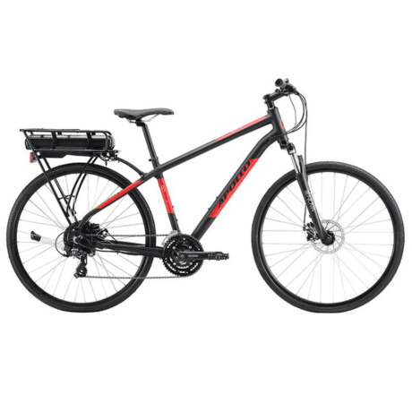 Apollo Eon Commuter 10 Electric Bike - Matte Black/Red - bikes.com.au