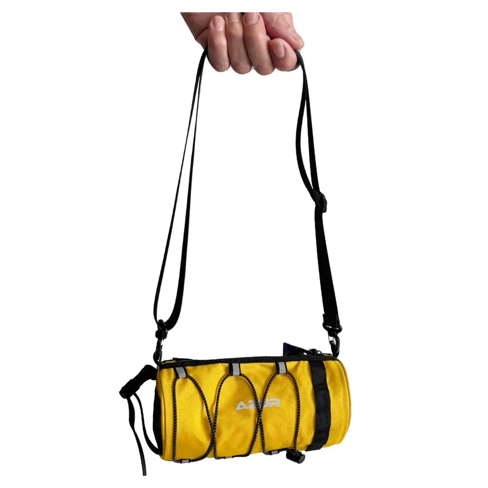 Azur Roll Handlebar Bag - Ochre Carry strap