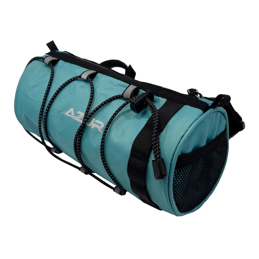 Azur Roll Handlebar Bag - Turquoise oblique